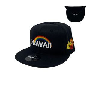 Hawaii Aloha Hibiscus Rainbow Island Love Snapback Hat